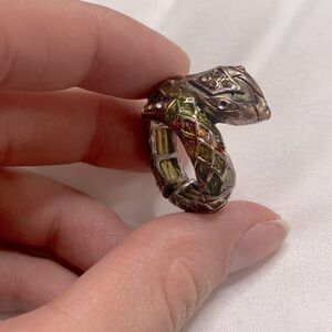 Adjustable Size Snake Ring